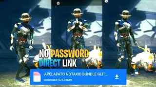 Apelapato & Notaxid Male Bundle Glitch File For FREE FIRE🌀After 1Mb Update 😍Direct Midia Fire Link❤️