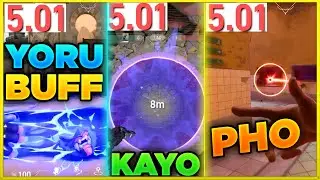 YORU, PHOENİX, KAYO EFSANE BUFF GELİYOR ! / PEARL DERECELİYE EKLENİYOR! / VALORANT 5.01 YAMA NOTLARI