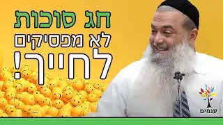 הרב יגאל כהן | חג סוכות | לא מפסיקים לחייך!🤣