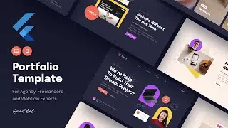 Flutter Portfolio Website - Flutter UI - Responsive Devices - Part 1.