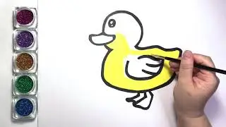 【How to draw a Duck】 Easy drawing for kids.