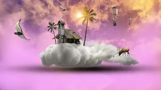 3D Cloud Digital Art Photoshop Manipulation Tutorial