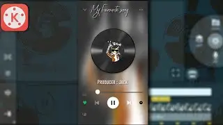 How to make  music player template in kainmater |kainmater Tampleat