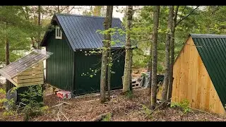 12 x 16 Off Grid Cabin Build - Episode 12 -  Let There Be Light