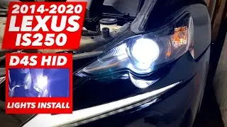 2014-2020 LEXUS IS250 D4S HID LIGHTS INSTALLATION & HID BULB AND BALLAST TEST