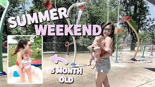 KEEPING MY 5 MONTH OLD BUSY DURING SUMMER | WEEKEND VLOG