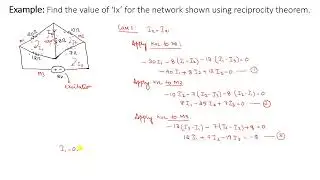 Reciprocity theorem