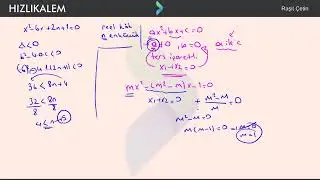 2023 Matematik 2  Dereceden Denklemler 1