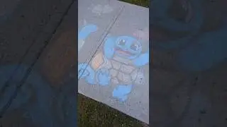 There's an incredible chalk artist in this neighborhood 😍 #pokemon #starwars #art