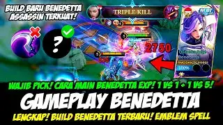 TUTORIAL BENEDETTA FAST HAND + ITEM BENEDETTA META SEKARANG❗BUILD BENEDETTA TERSAKIT❗BENEDETTA MLBB