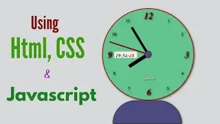 How to Make Clock 🕒 | HTML, CSS, JAVASCRIPT Project | Nizami Coding.