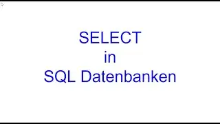SELECT in SQL | SQL Bausteine | Kovolff