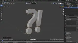 How To Make 3D Question Mark | 3D Exclamation Point In Blender
