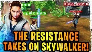 Jedi Training Rey + Resistance Takes on General Skywalker! Galactic Legends Rey Will Be Insane!