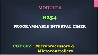 8254 Timer Architecture | M4_6 | CST 307 Microprocessors and microcontrollers