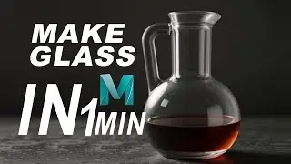 CREATE  GLASS in Maya in 1 MIN 