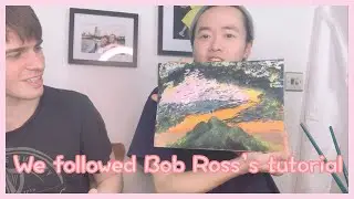 *Husbands* We followed a Bob Ross' tutorial - Gay Couple