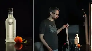 Предметная съемка. Снимаем бутылку водки.