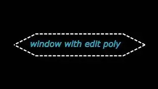 3ds max How to Create Simple Window
