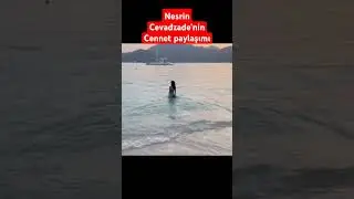Nesrin Cevadzade, tatilini cennet etiketiyle paylaştı