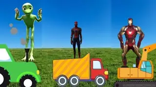 alien dance, spider man dance all dance video #vfx #toycar #aliendance