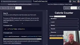 Learn Form Validation by Building a Calorie Counter