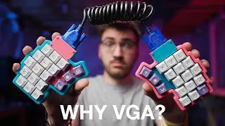 This Split Keyboard Uses VGA