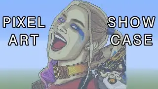 Minecraft Pixel Art Showcase - Harley Quinn (Suicide Squad)