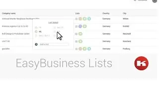 [NEW FEATURE] EASYBUSINESS LISTS