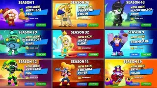 All Brawl Pass Skins Evolution (2020 - 2025)