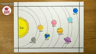 How to Draw Solar Systems❓|| Solar System Drawing || Solar System Planets Drawing✍|| Solar System
