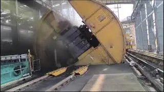 WAGON Tippler unloading coal #wagon