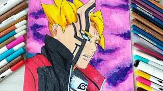 Boruto Karma Mode | Speed drawing Boruto : Naruto Next Generations