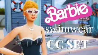🍦 Sweet Maxis Match Barbie Swimwear! Summer of '59 CC Set - Ice-Cream For Breakfast | The Sims 4 🍦