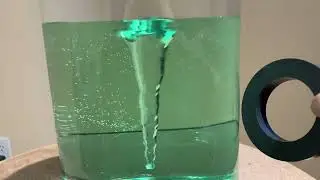 how to make a water tornado with magnet