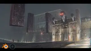 Blender 3.0 + Reality Capture Quick tutorial, futuristic movie scene