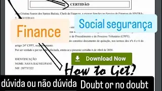 Finance & social declaration #Certificate ਕਿਵੇਂ download krna doubt or no doubt