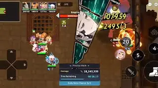 Guardian Tales - Light Ranged vs Empire Knight Lv100 (Guild Raid)