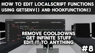 HOW TO EDIT GLOBAL FUNCTIONS IN A LOCALSCRIPT USING GETSENV() - ROBLOX Exploiting | 