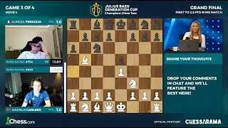 Magnus Carlsen vs Alireza Firouzja | Grand Finale – Game 3 | Julius Baer Generation Cup