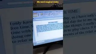 MS WORD TIPS AND TRICK PART 26 #trending #advancexcel #short #shorts