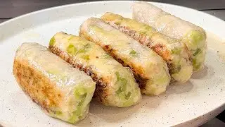 Just wrap tofu and vegetables in rice paper, and your crispy vegan dumplings are ready!
