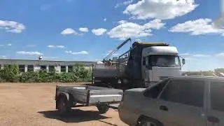 Выгрузка газобетонного блока в перспективе