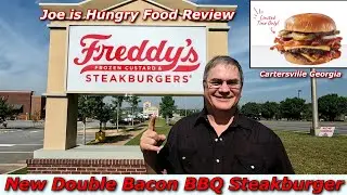 Freddy's New Double Bacon BBQ Steakburger Review | Joe is Hungry 🥓🥩🧀🍔