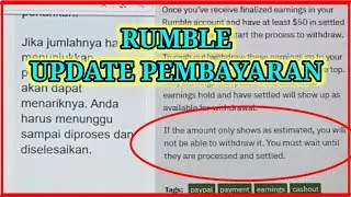harus tau, update pembayaran di rumble