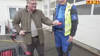 Inbetriebnahme  Heißwasserhochdruckreiniger LEMA RedPower 15/190 Hot am Bauhof
