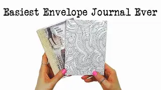 5 Minutes or Less - No Sew Envelope Journal Requires Only 2 Supplies, Easy Handmade Journal Tutorial