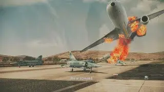 ACE COMBAT ASSAULT HORIZON Transport Crash Landing Scene