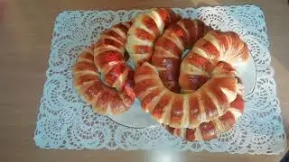 Булочки с варёной сгущенкой