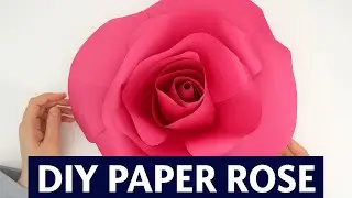 KAĞITTAN GÜL YAPIMI | Adım Adım En Kolay Kağıt Gül Nasıl Yapılır? (@bfkrmvar) PAPER ROSE MAKING